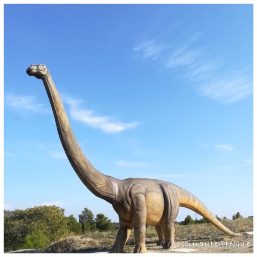 le diplodocus du parc Dinosaur'Istres